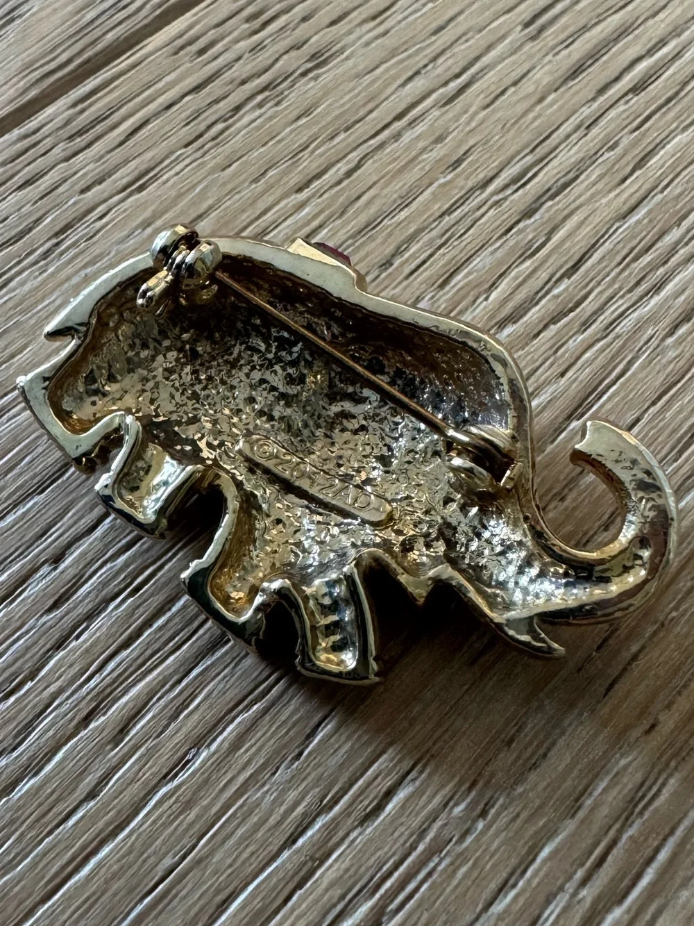 Baguette Elephant Pin/Brooch